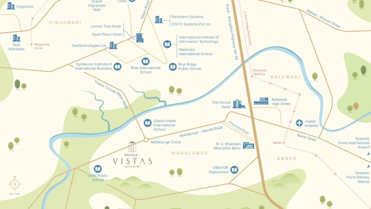 K Raheja Vistas New   location map